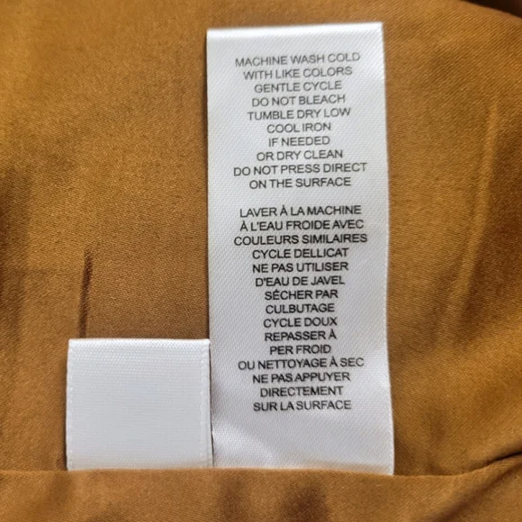 Elie Tahari Women Size M Trench Coat Faux Leather Tan Quiet Luxury Spring Preppy - Picture 7 of 7